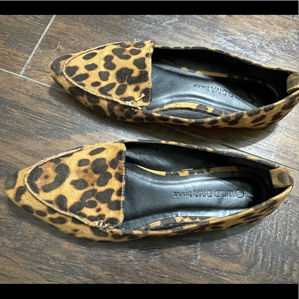 Cheetah print flats